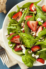 Organic Healthy Strawberry Balsamic Salad
