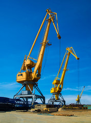 Crane in port