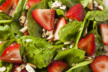 Organic Healthy Strawberry Balsamic Salad