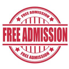 free admission stamp