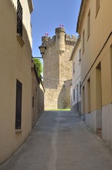 Way to the castle in Oropesa, Spain