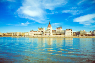 building of Parliament in Budapest, Hungary