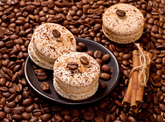 coffee and macaroons