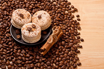 coffee and macaroons