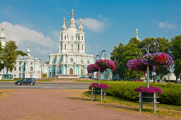 Smolny Cathedral in St Petersburg