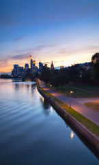 Obraz premium Follow the skyline, Frankfurt