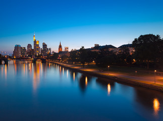 Fototapeta na wymiar Frankfurt skyline