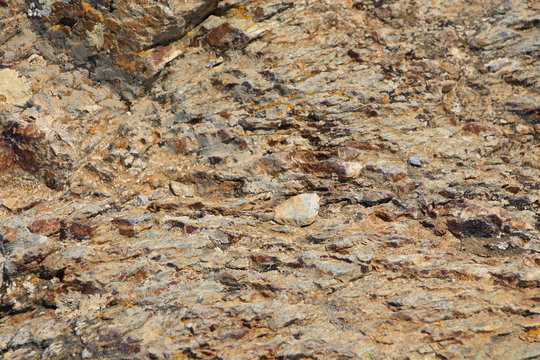 Natural rock texture worn by the sea