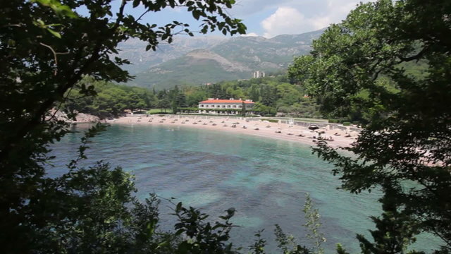 Milocher beach in Montenegro