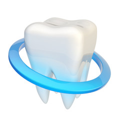 Tooth encircled with a ring