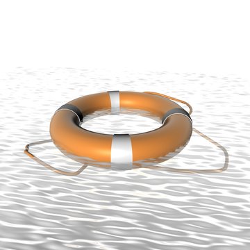 Reddingsboei op zee