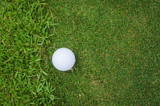 golf ball on green