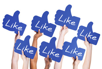 Human Hands Holding Thumbs Up Symbol