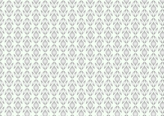 Silver Abstract Flower and Leaves Shape Pattern on Pastel Backgr