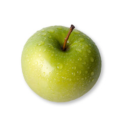 Green apple, isolated on white background