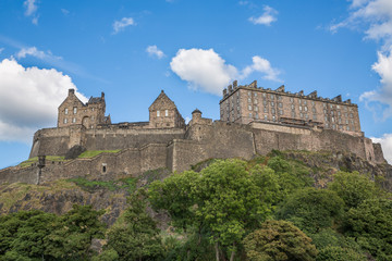 Fototapeta na wymiar Edinburgh Castle on Castle Rock