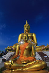Big buddha statue at Wat Muang in Thailand