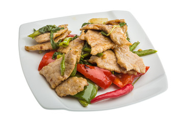 Pork with vegetables