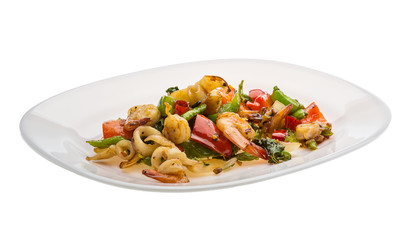 Seafood with vegetables