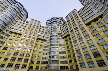 Obraz premium modern high-rise multi-storey residential building. Moscow