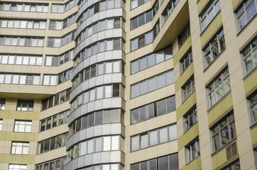 modern high-rise multi-storey residential building. Moscow