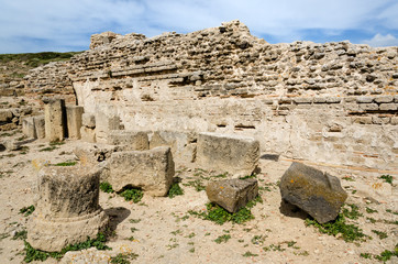 Sardegna,Oristano,  rovine dell'antica città di Tharros