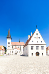 Fototapeta premium Town Hall Square, Bardejov, Slovakia