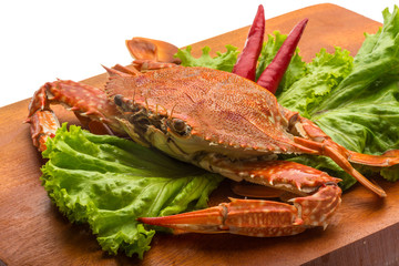 Boiled crab
