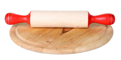 Rolling pin isolated on white