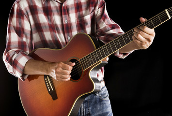 Fototapeta na wymiar country guitarist