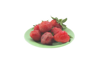 Strawberry on a plate