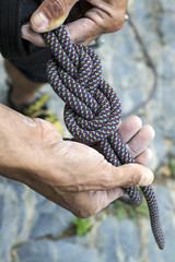 figure eight knot re-threaded