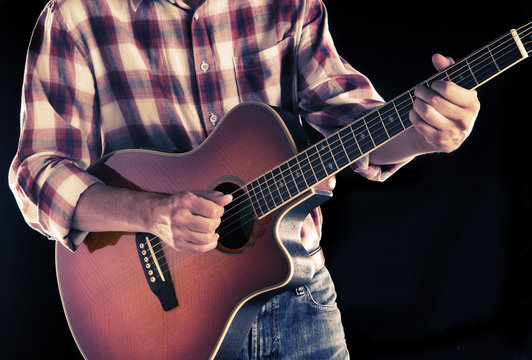 country guitarist, filtered image