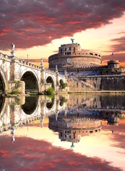 Fototapete Engelsburg mit Brücke in Rom, Italien © Tomas Marek