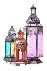 Obraz premium arabic lamp Isolated a White Background