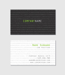 Modern business card template