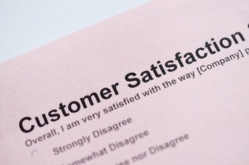 Obraz premium Customer service survey