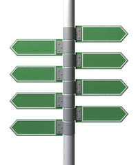 Left Right Blank Direction Sign Collection