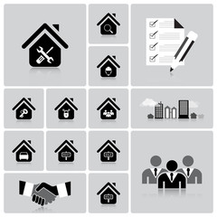 Business And Real Estate Icon Set