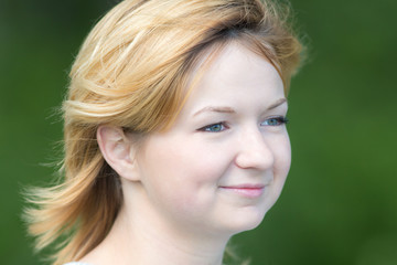 Naklejka premium blonde close up