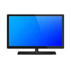 Fototapeta premium LCD, plasma realistic vector illustration,TV flat screen.