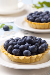 Tartlets with blueberries