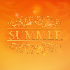 Summer Design with Floral Pattern.