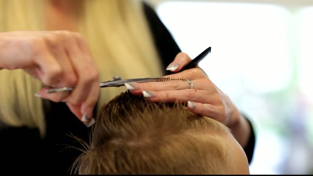 at the hairdresser