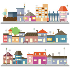 Cityscape with skyscraper building