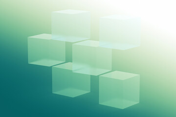Fototapeta na wymiar 3d cubes