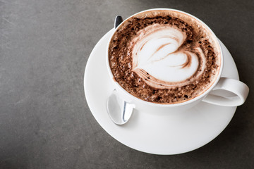 Heart shape Latte art Coffee