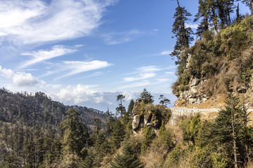 the national highway of Bhutan