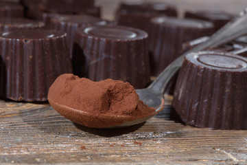 Home made dark chocolate