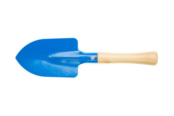 Shovel gardener isolated on white